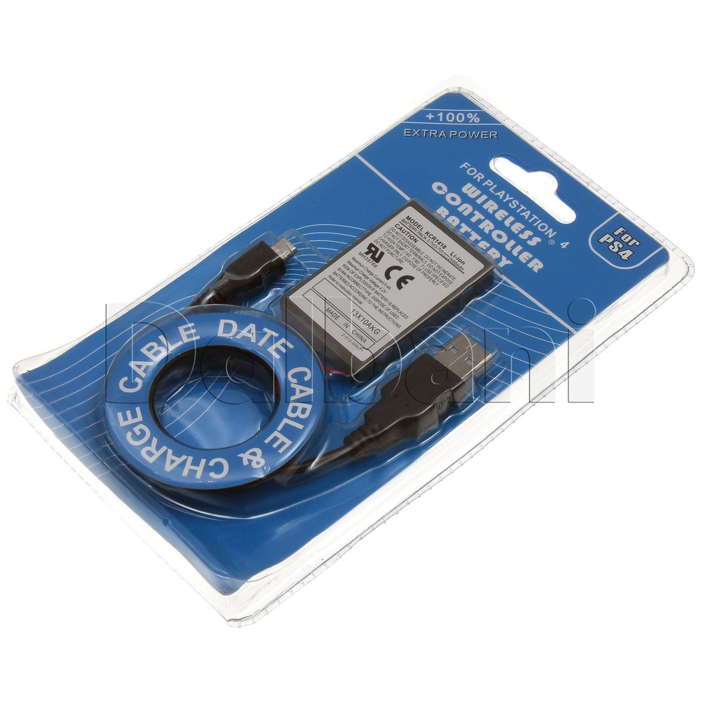 KCR1410 2000mAh Rechargeable Battery Pack for PS4 Wireless DualShock Controller