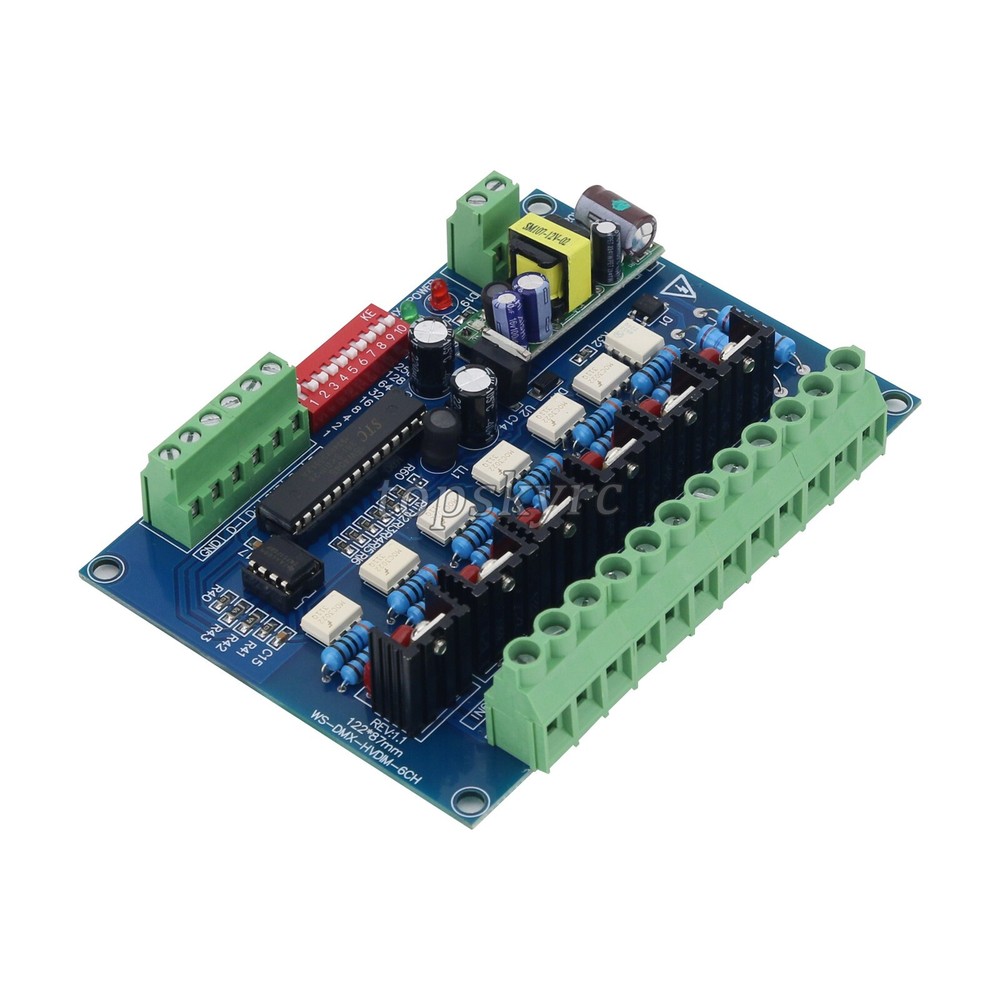 6CH DMX512 Dimmer 220V Silicon Controlled Rectifier SCR Digital Silicon Box