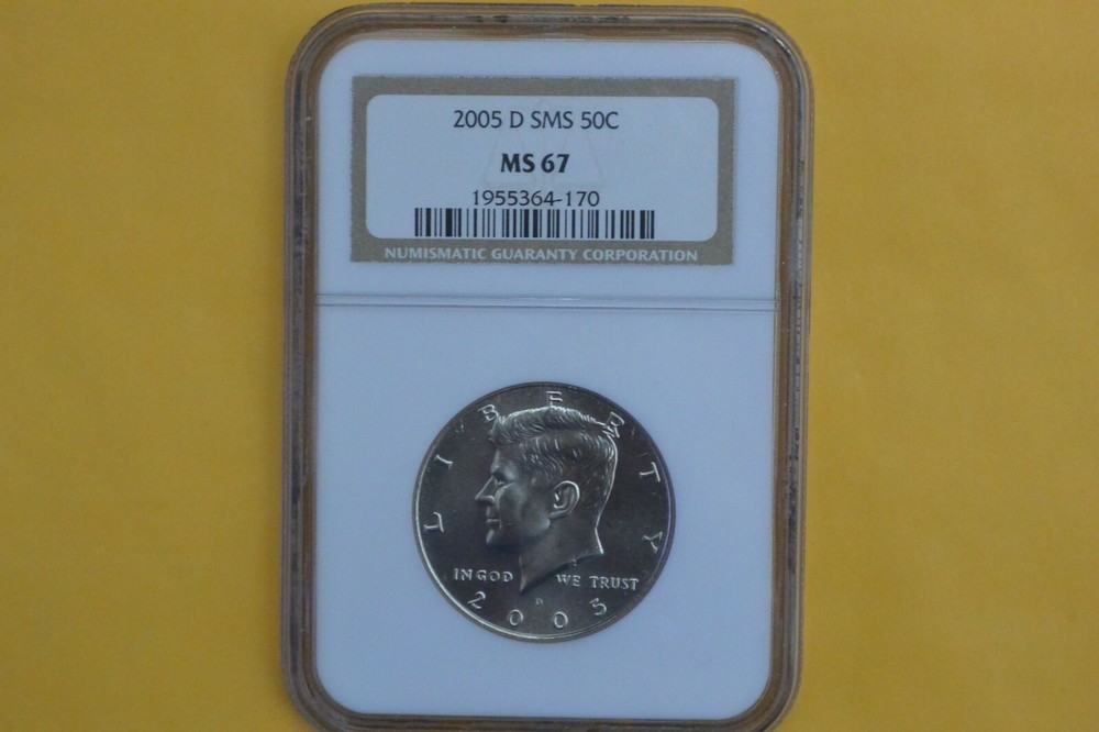 2005 D Kennedy Half Dollar NGC SMS MS67