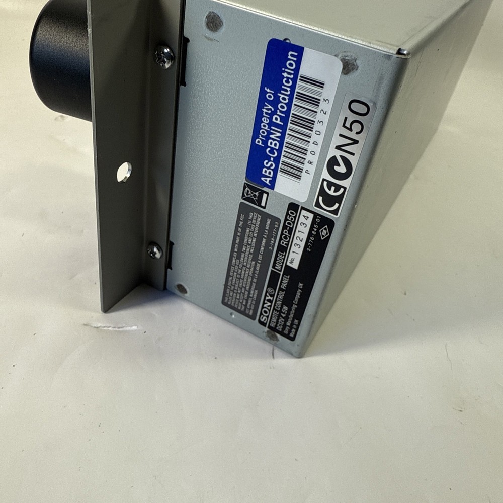 Sony RCP-D50 Remote Control Panel Camcorder Television TV Broadcast