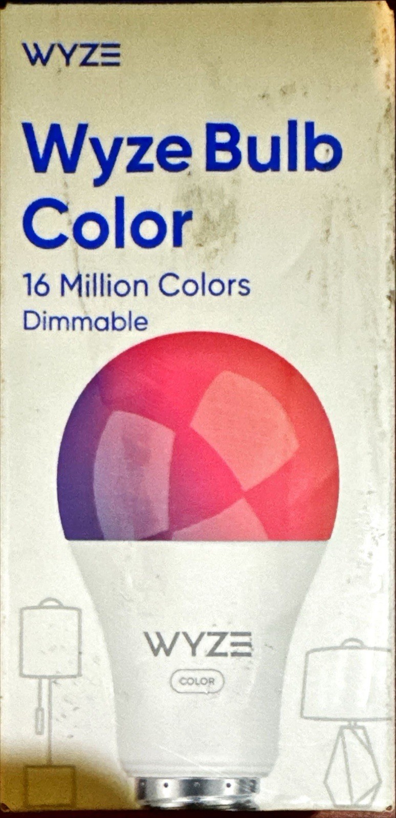 Wyze Bulb Color 16 Million Colors Dimmable LED Light Bulb E26 Base