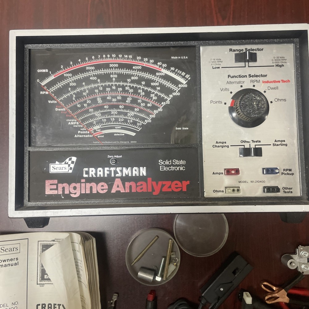 Craftsman Engine Analyzer Vintage Garage Art