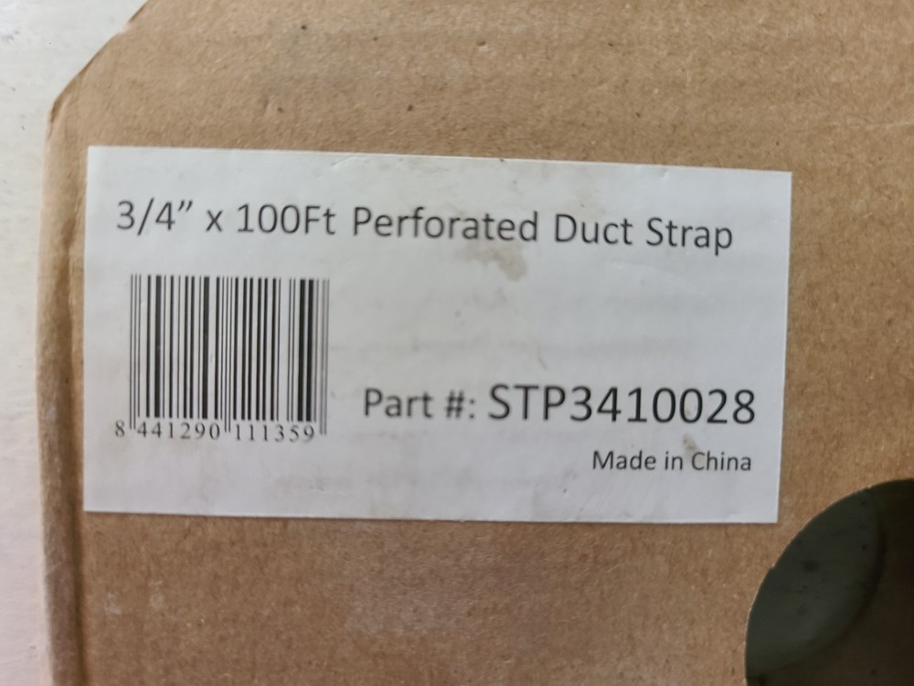 Perforated duct Strap 3/4 in x 100 ft