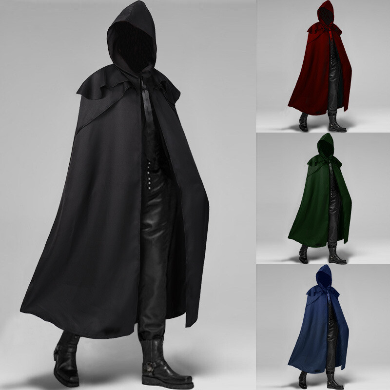 Medieval Retro Gothic Cape Uniform Halloween Cosplay Costume