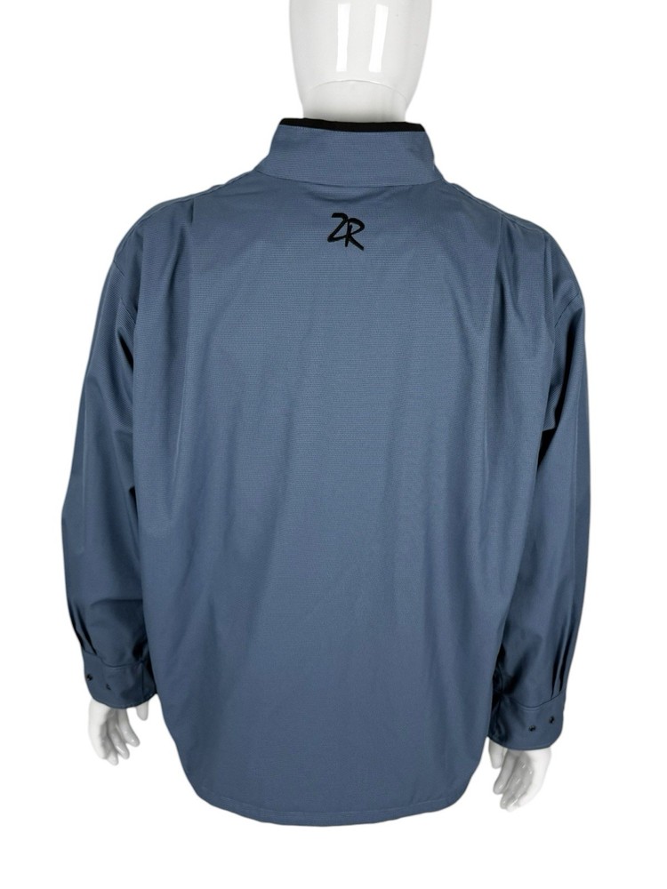 Zero Restriction Mens Large Jacket Pullover Wind Golf Club Logo Embroidered EUC