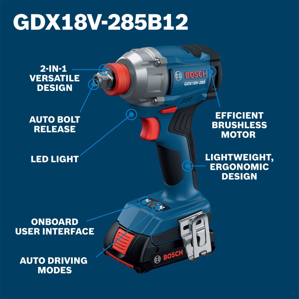 Bosch 18V Two-In-One Impact Driver Kit Refurbished