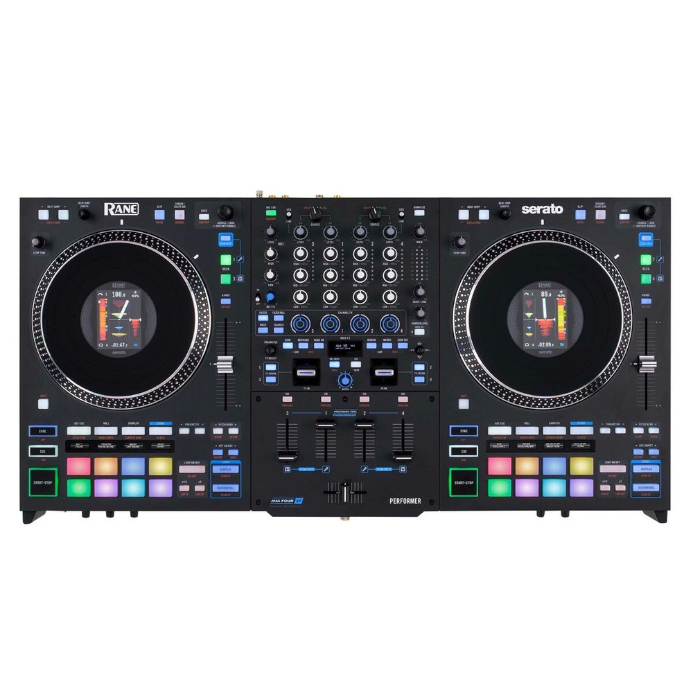 Rane PERFORMER 4-Channel Motorized Stems Pro DJ Controller w Black Case