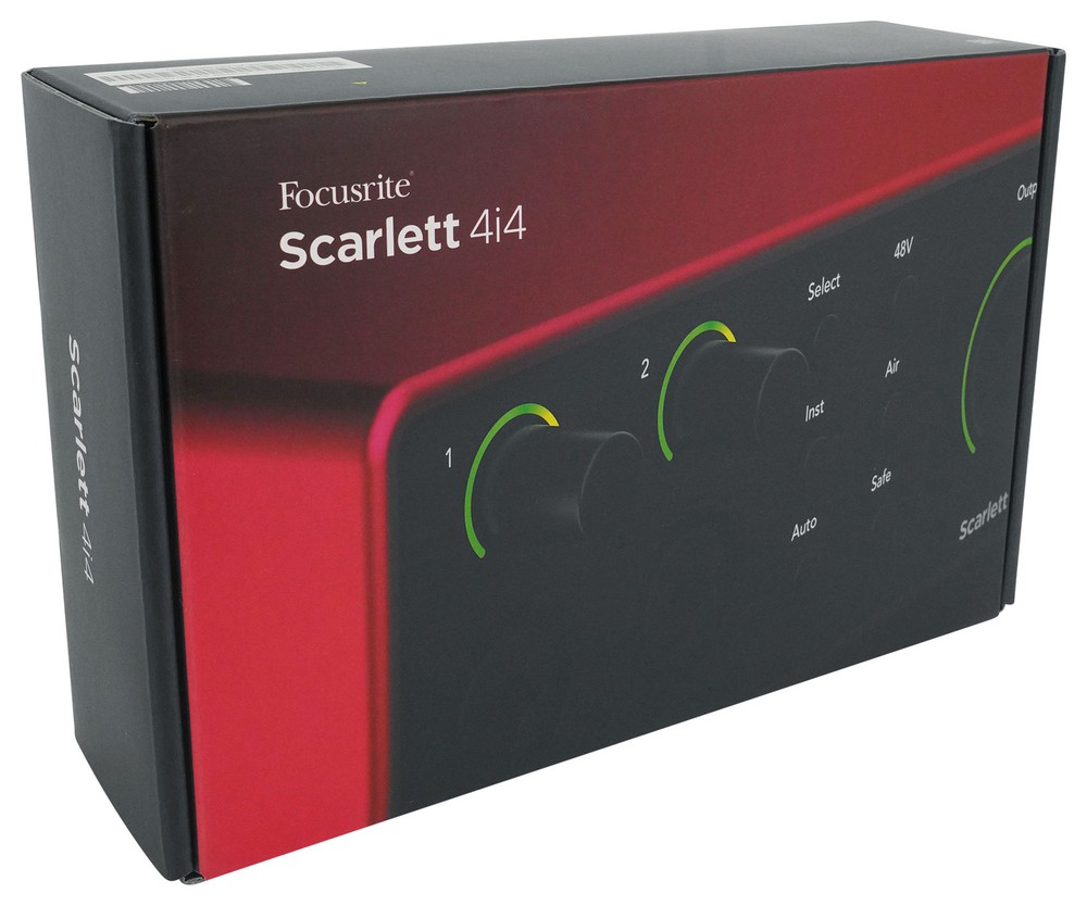 Focusrite Scarlett 4i4 4th Gen Studio Recording USB Audio Interface+Software