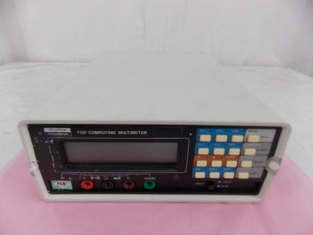 SOLARTRON SCHLUMBERGER 7151 COMPUTING DIGITAL MULTIMETER *TESTED*