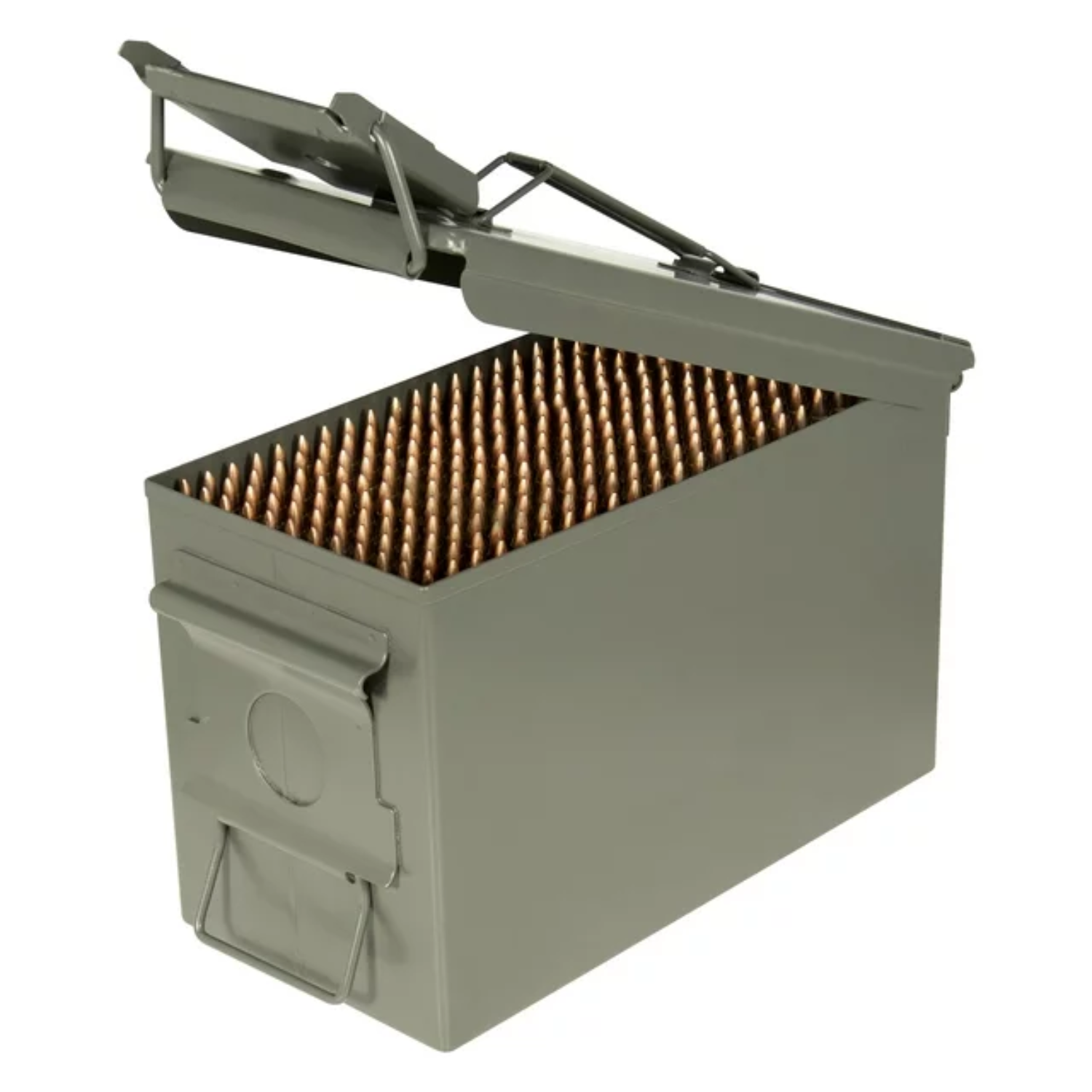 Strategy 50 Caliber Metal Ammo Storage Box 12 in x 6.125 in x 7.25 in OD Green
