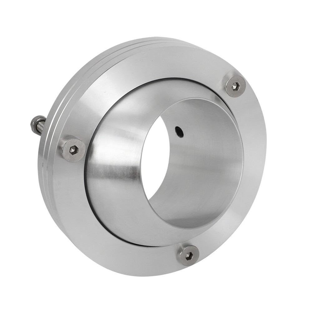 Chrome 2" Swivel Base Floor Mount 2 1/2" Steering Column Drop Comb Kit Universal