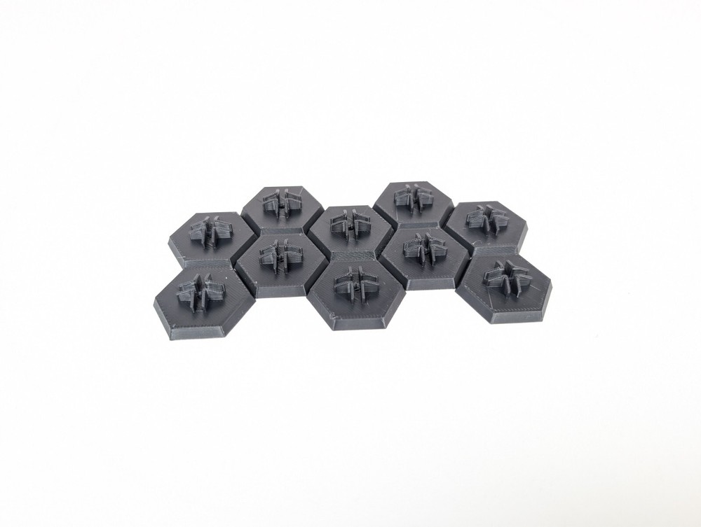 Battletech Alpha Strike Tree Bases 30mm Hex Base x10