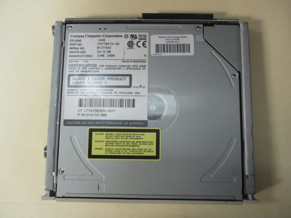 COMPAQ CD-224E -A46 CD-ROM DRIVE ( QTY: 1 )