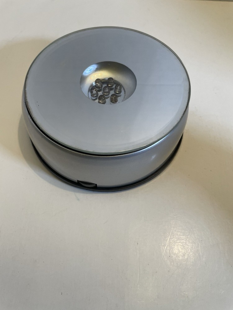 Crystal Display Rotary Slide Show Multi-light Base - NEW