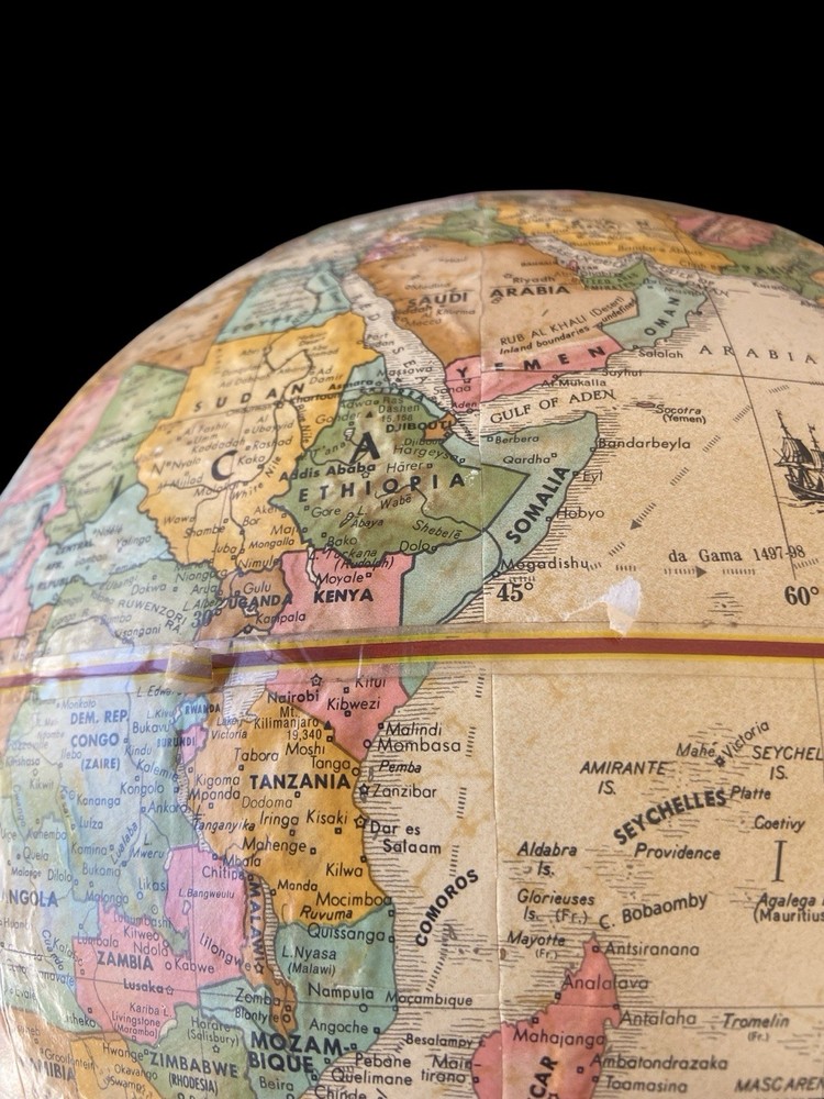 Replogle Globes World Classic Series 12" Tabletop Globe Rotating Vintage 90”s