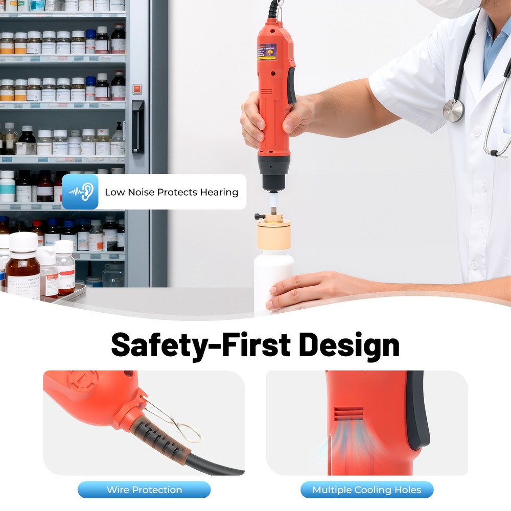 Electric Handheld Bottle Capping Machine Screw Capper Sealing Sealer Tool 110V