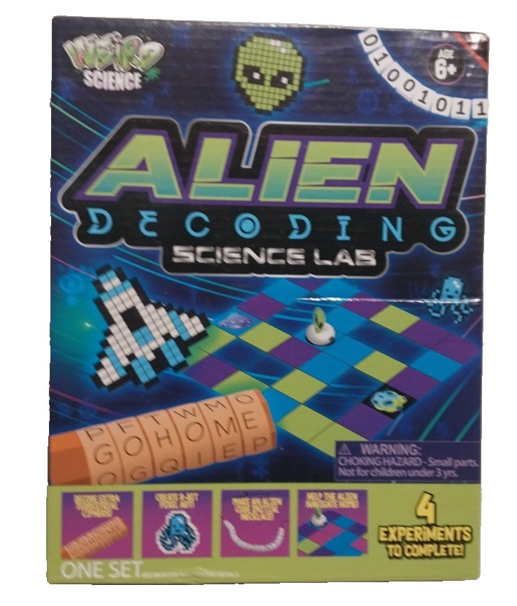 Weird Science Alien Decoding Science Lab-4 experiments to complete age 6+ -NEW