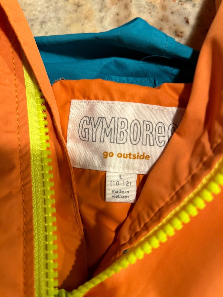Gymboree Boys Large (10-12) & Medium/Lined (7-8) Hooded Windbreakers (Zip)