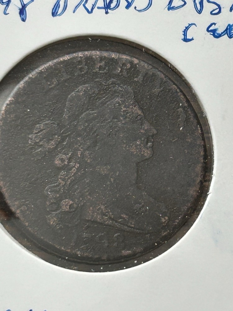 1798 draped bust large cent Fine Detail