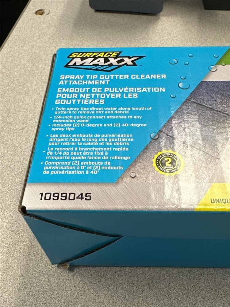 ^ Surface Maxx Spray Tip Gutter Cleaner Attachment Compatible w/ Pressure Washer