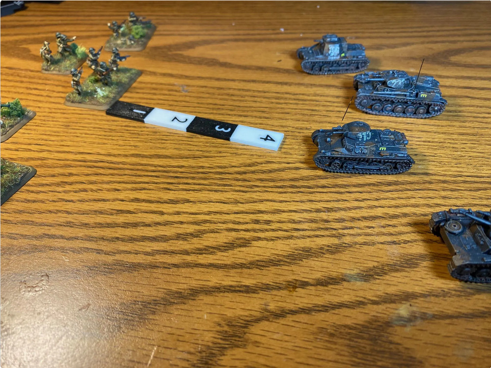 High Contrast Gaming Ruler Set for Wargaming