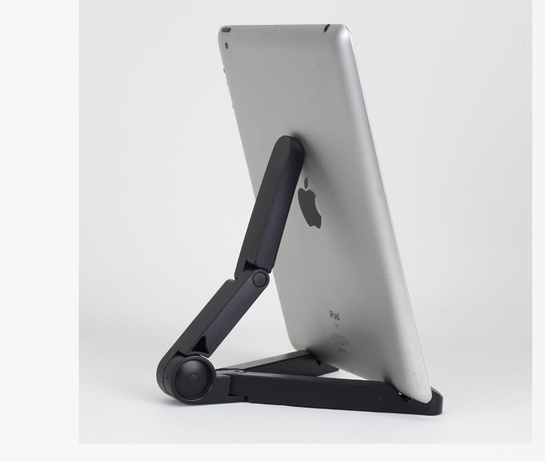Portable Monitor Stand & Tablet - Adjustable, Foldable, Black