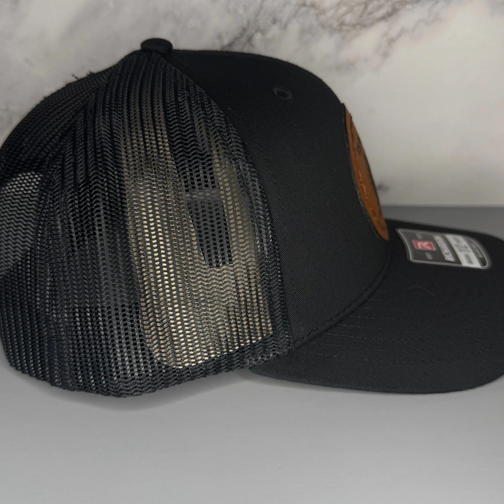 Everything Is Fine Chaos Cat Snapback Hat - Hand Sewn Leatherette Patch Cap