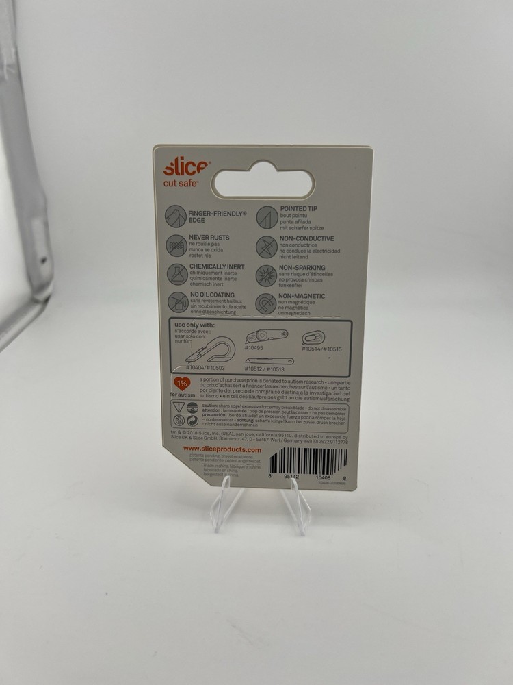 Slice Box Cutter Blades, Ceramic Blade/ Rounded Tip - 4/pack #10404