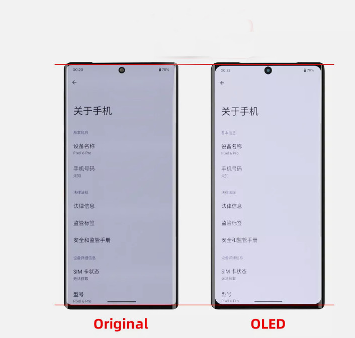 OLED Replacement For Google Pixel 7 Small LCD Display Touch Screen Digitizer