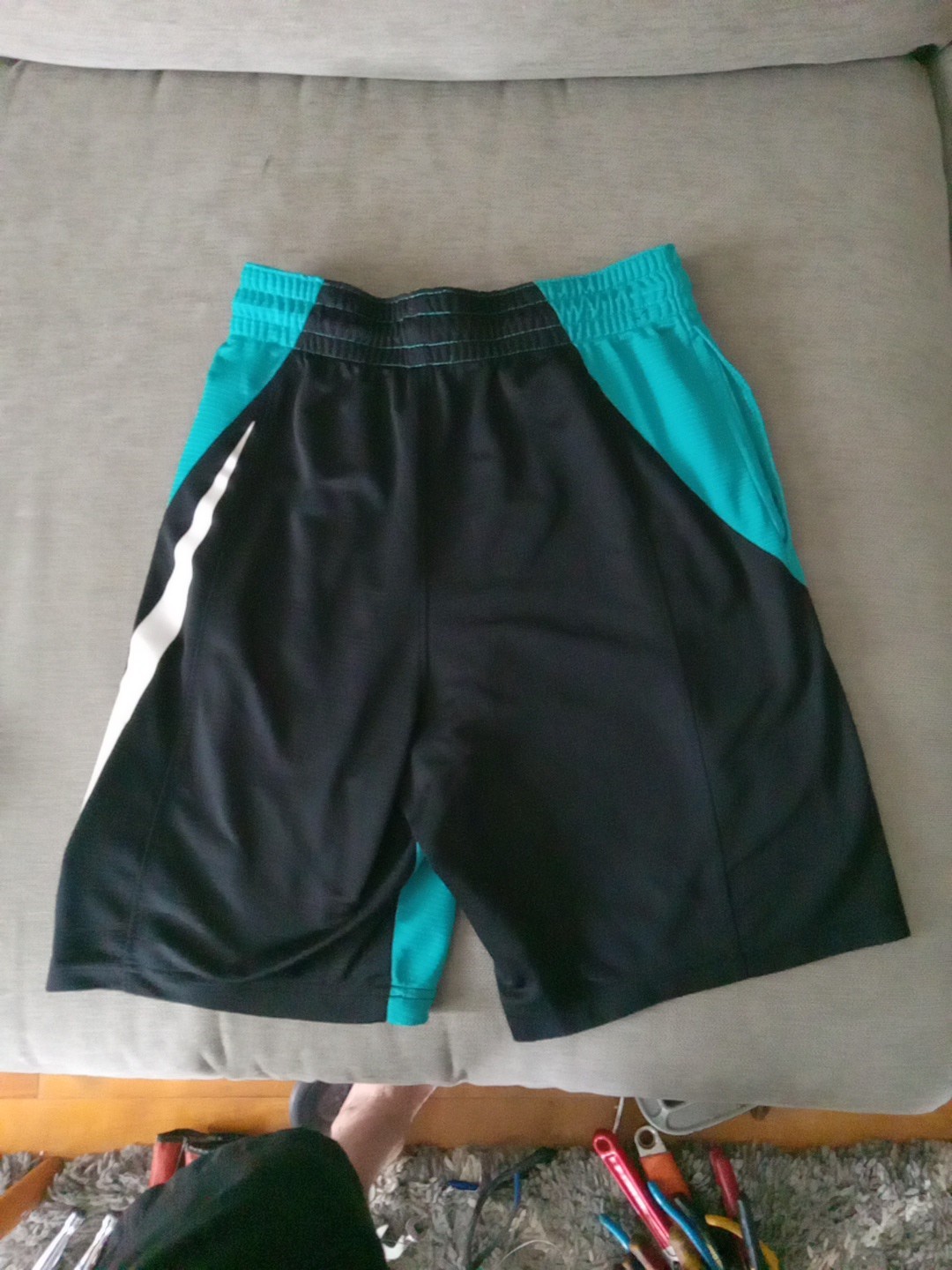 Nike Black&Teal HBR Dryfit Shorts