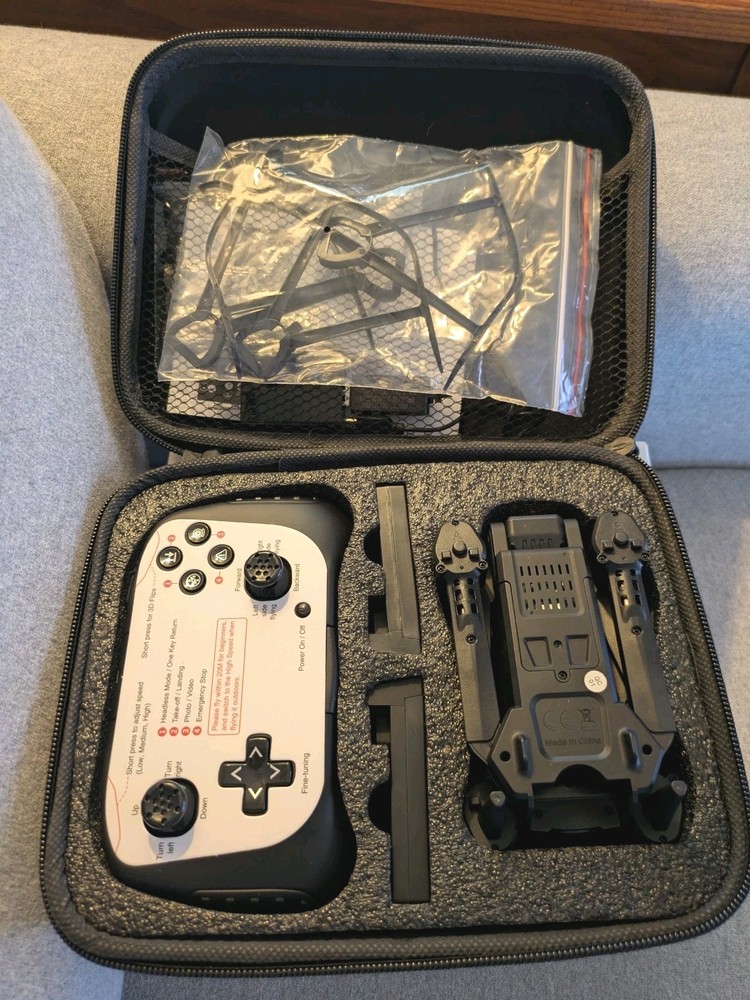 New ~ Small Foldable Drone with Camera Model S10 Wi-Fi Connectivity with Case