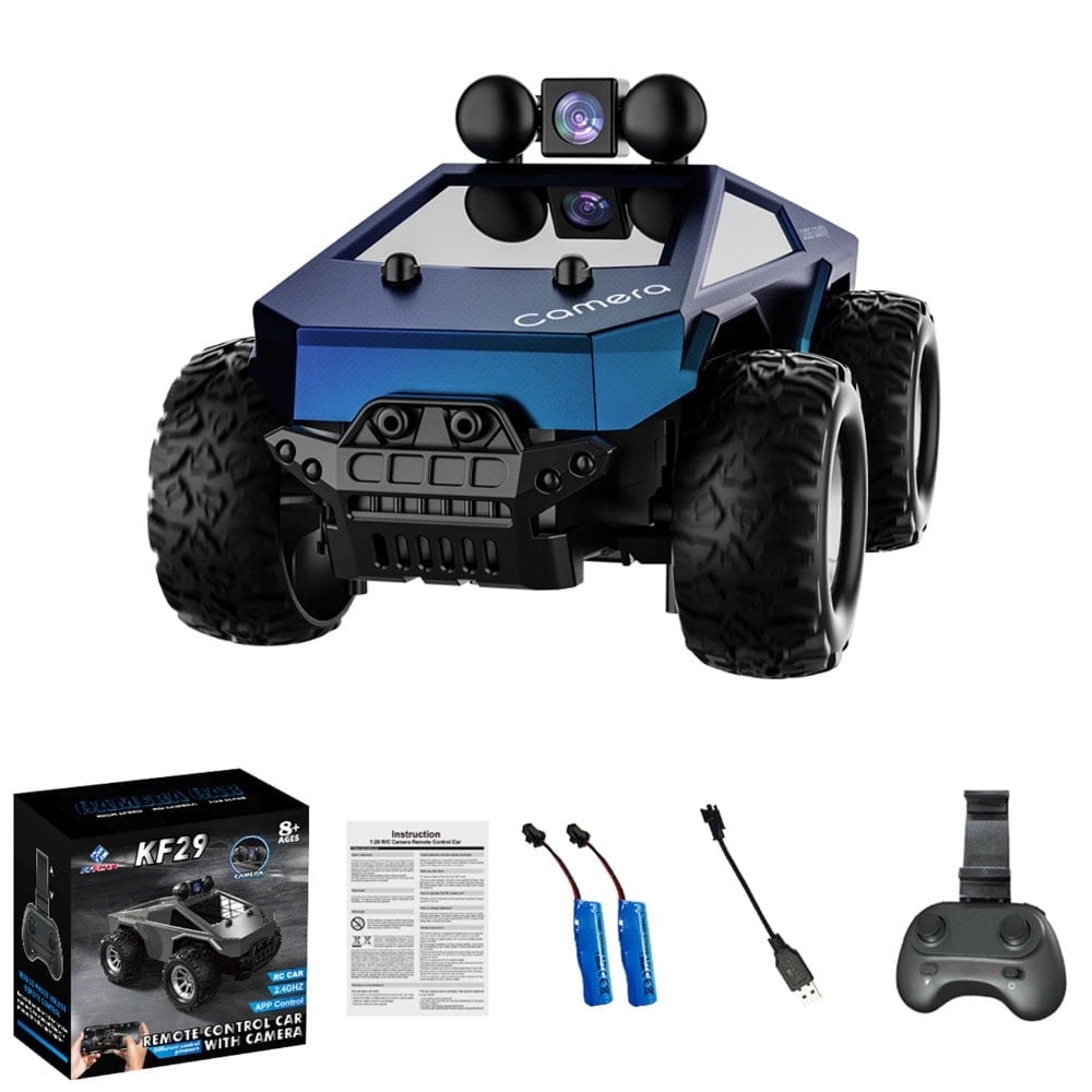 1: 28 RC Model Vehicles Car with HD Camera LED Lighting Multiple Control Modes