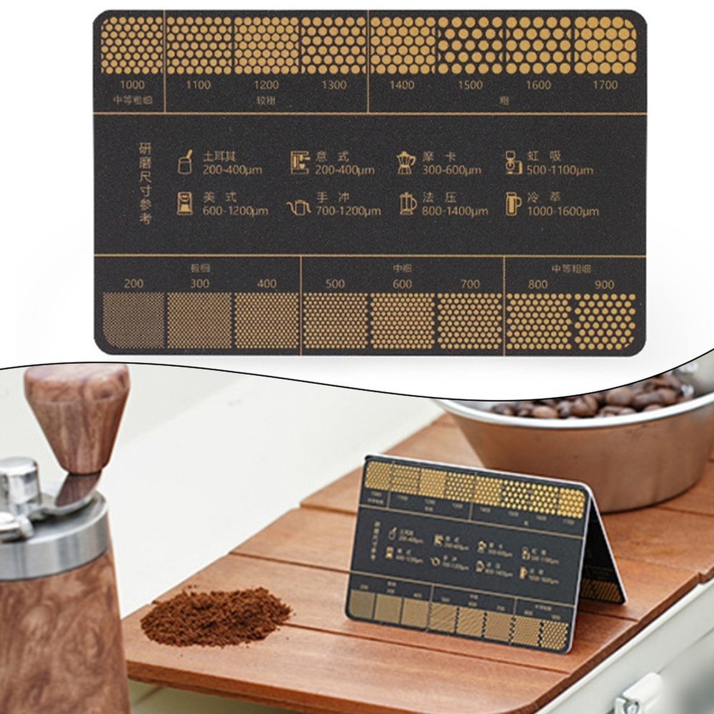 User Friendly Coffee Grind Tool with Measurement Guide for Consistency