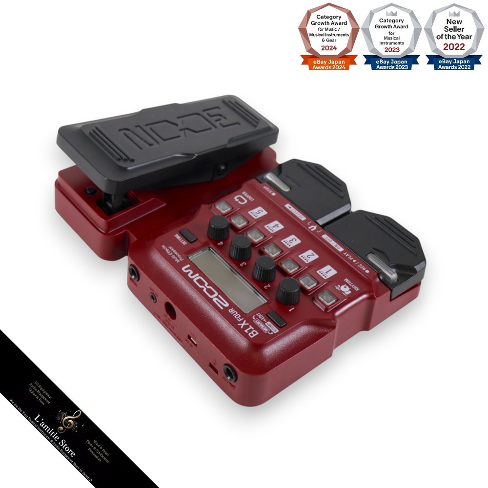 Zoom B1X FOUR Bass Multi-effects Processor Expression Pedal B1X FOUR Tested JP