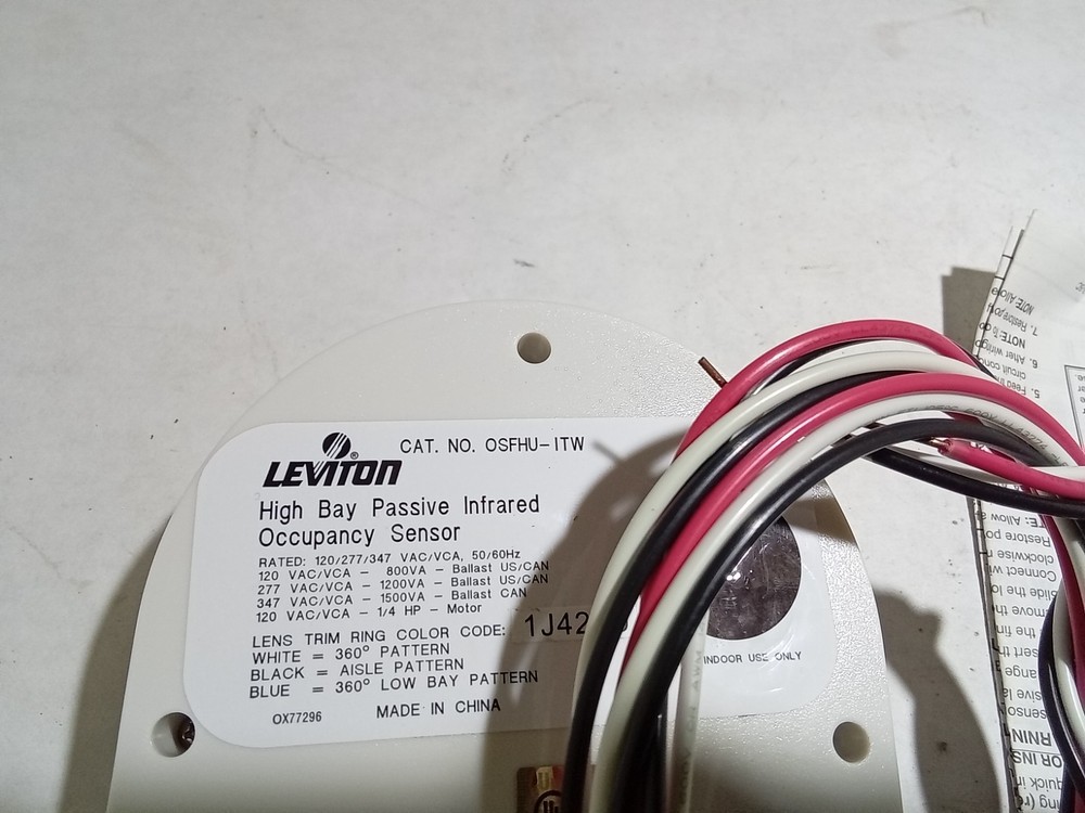 LEVITON OSFHU-ITW High Bay Occupancy Sensor (M12E)