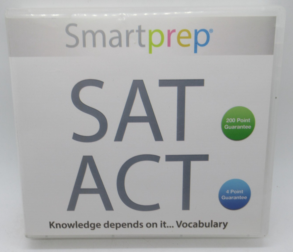SMARTPREP: SAT ACT 2014 - TEST PREP & ADMISSIONS 4-DISC PC CD-ROM SOFTWARE, WIN/