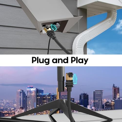 Compatible Starlink Gen 3 Cable Starlink V3 Cable Rectangular 49.2FT/15M