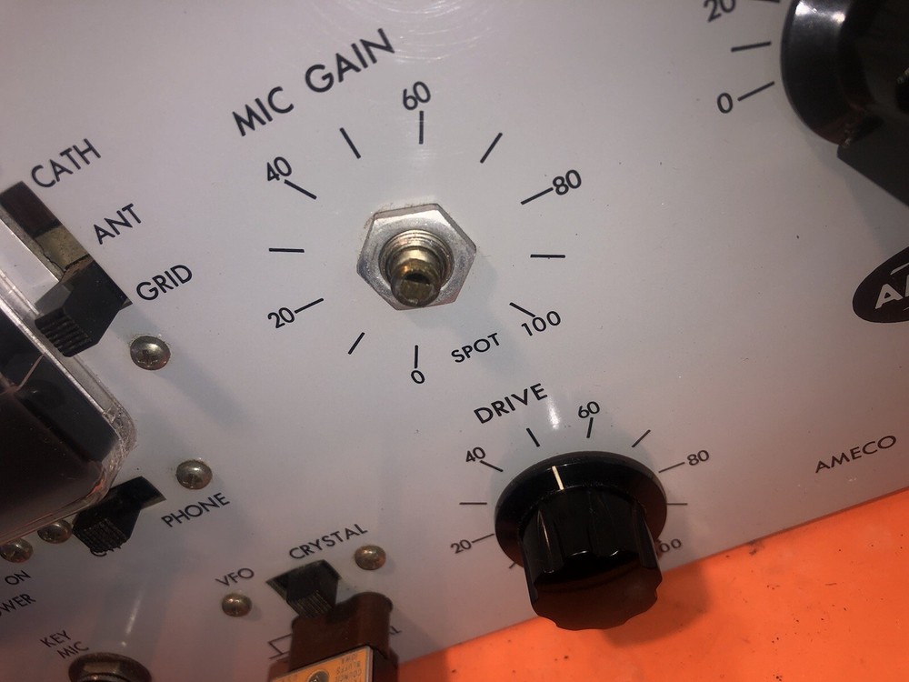 Ameco TX-62 Ham Radio Transmitter Used Not Working Very Clean For Age