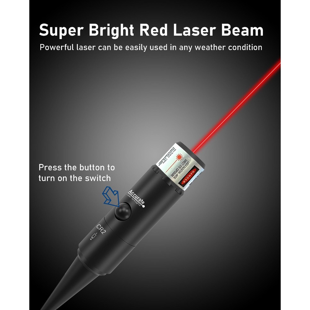 UUQ Professional Laser Bore Sight Kit with Button Switch,Red Red
