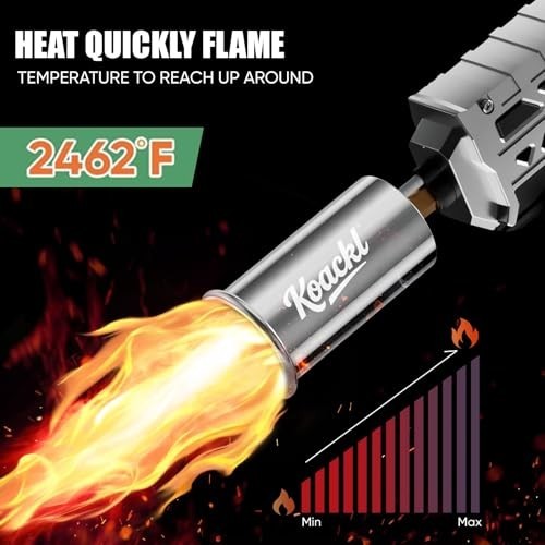 Adjustable Flame Propane Torch Gun for BBQ, Searing, Camping & Welding Kits