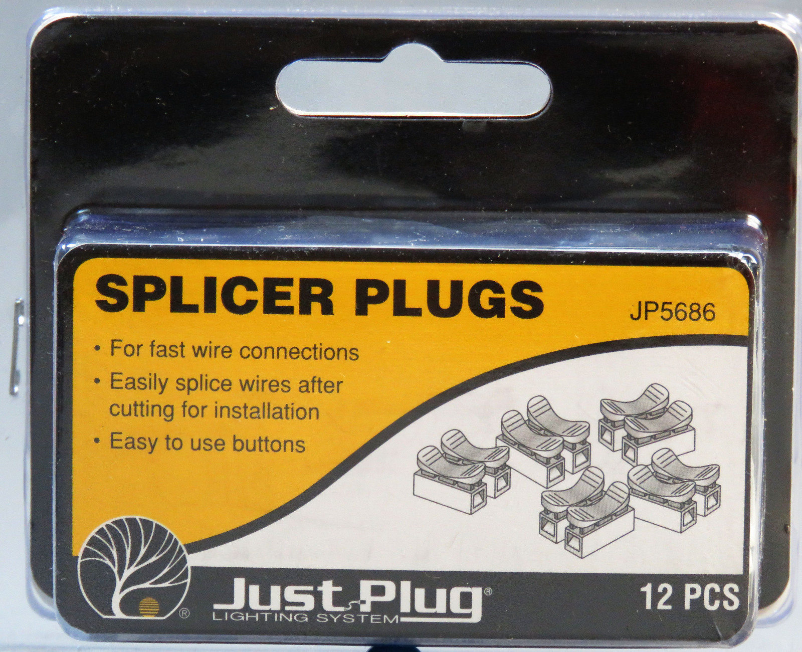 WOODLAND SCENICS SPLICER PLUGS FOR JUST PLUG LIGHTING SYSTEM connector WDS5686