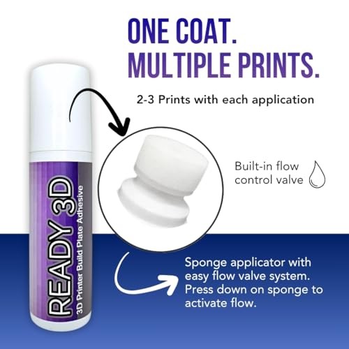 3D Printer Build Plate Adhesive - Excellent Hold and Easy Release - Versatile,