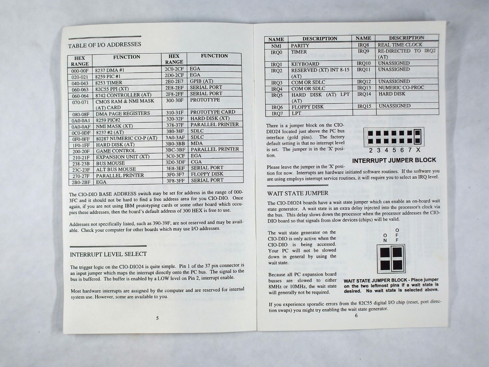 ComperBoards - CIO -DIO24 Digital Input / Output Board for ISA Computer Bus -