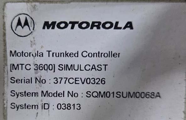 Motorola CPX2000 Series MTC3600 Simulcast Trunked Controller ++