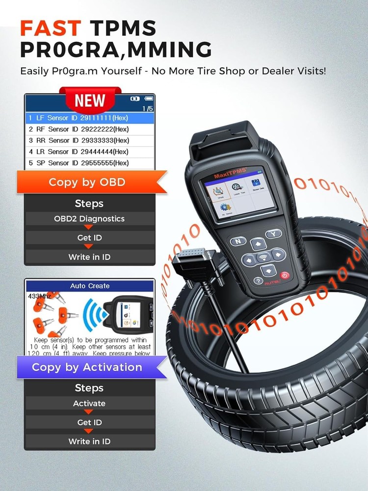 TPMS Relearn Tool Supporting Multiple Functions for Efficient Tire Management