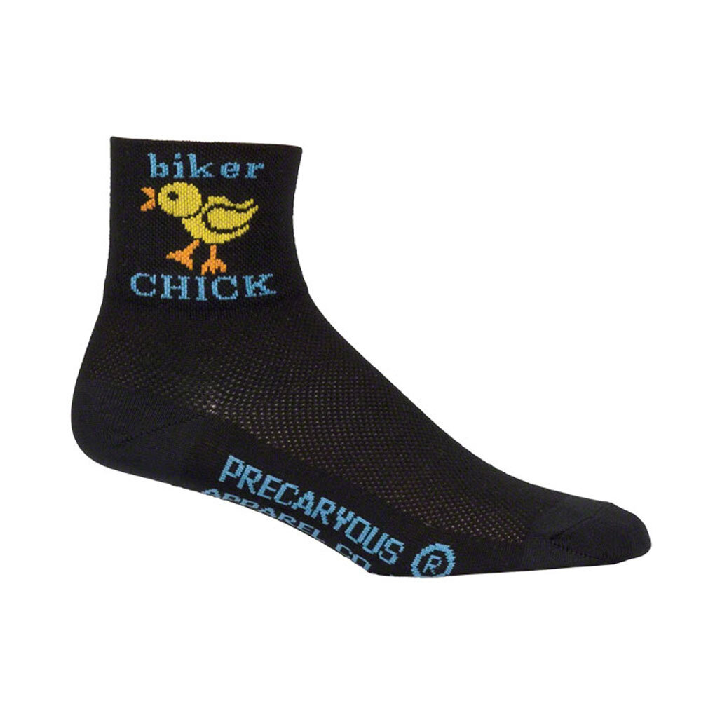 SockGuy Bike Chick 3" Classic Socks Small / Medium Black