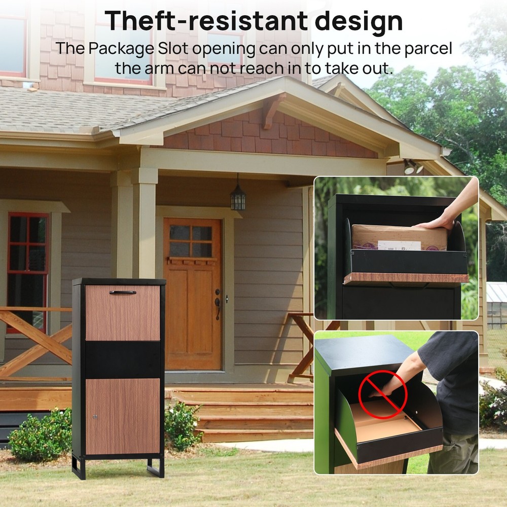 Outdoor Package Delivery Box for Outside Large Lockable Parcel Storage Drop Box