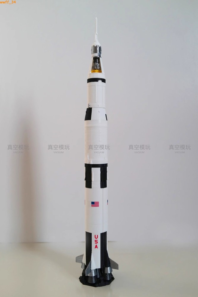 1/200 Scale Apollo Saturn V Skylab Rocket 3D Model Painted Finished Model Gift