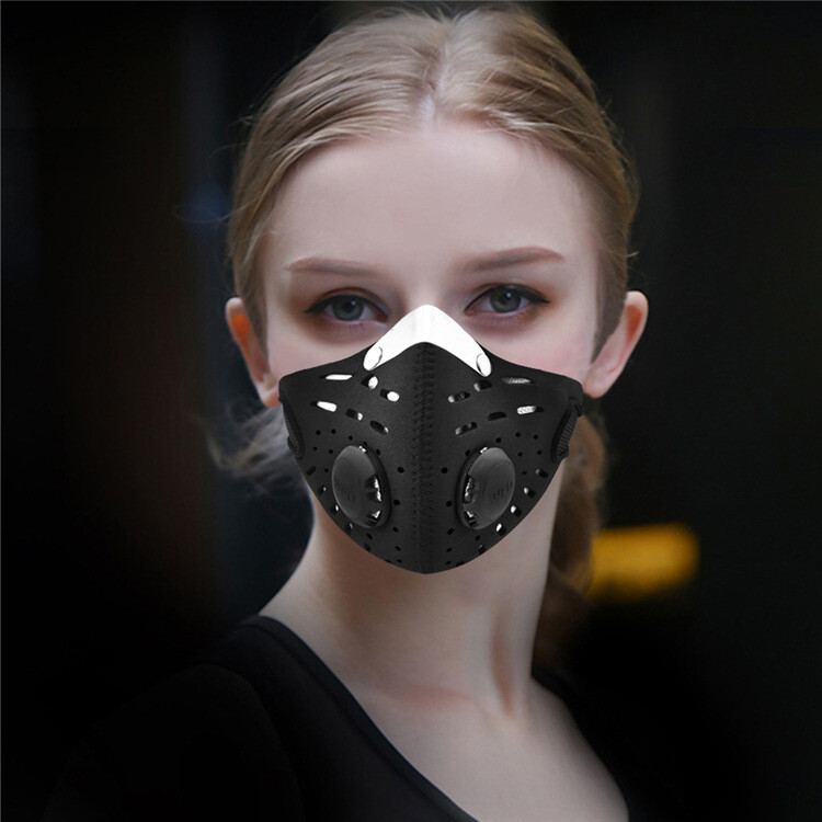 Dust Masks with 5 Carbon Filters for Woodworking Outdoor Anti-Fog Breathable