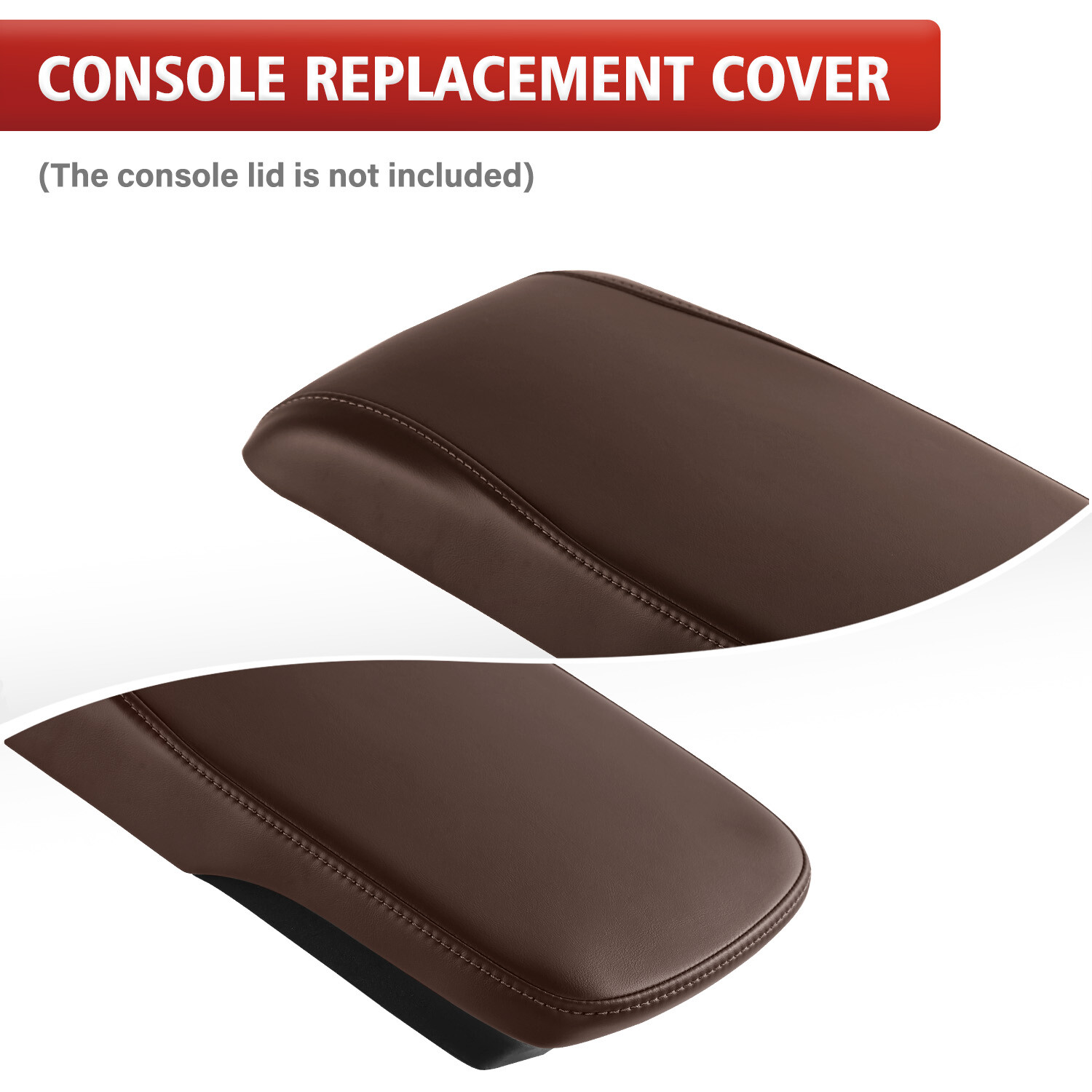 Fits 2013-2018 Toyota Avalon Console Lid Armrest & Door Panel Cover Trim Brown